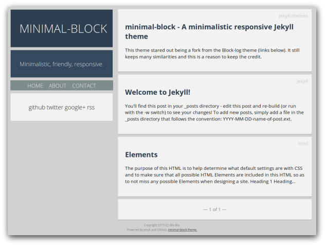 minimal-block preview